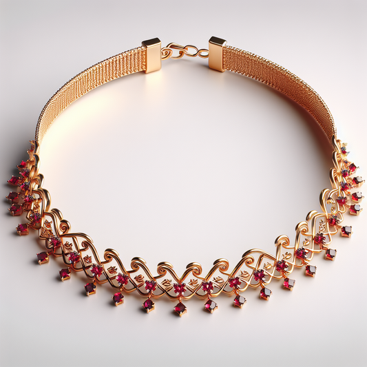 Modern Ruby Gold 18K Choker