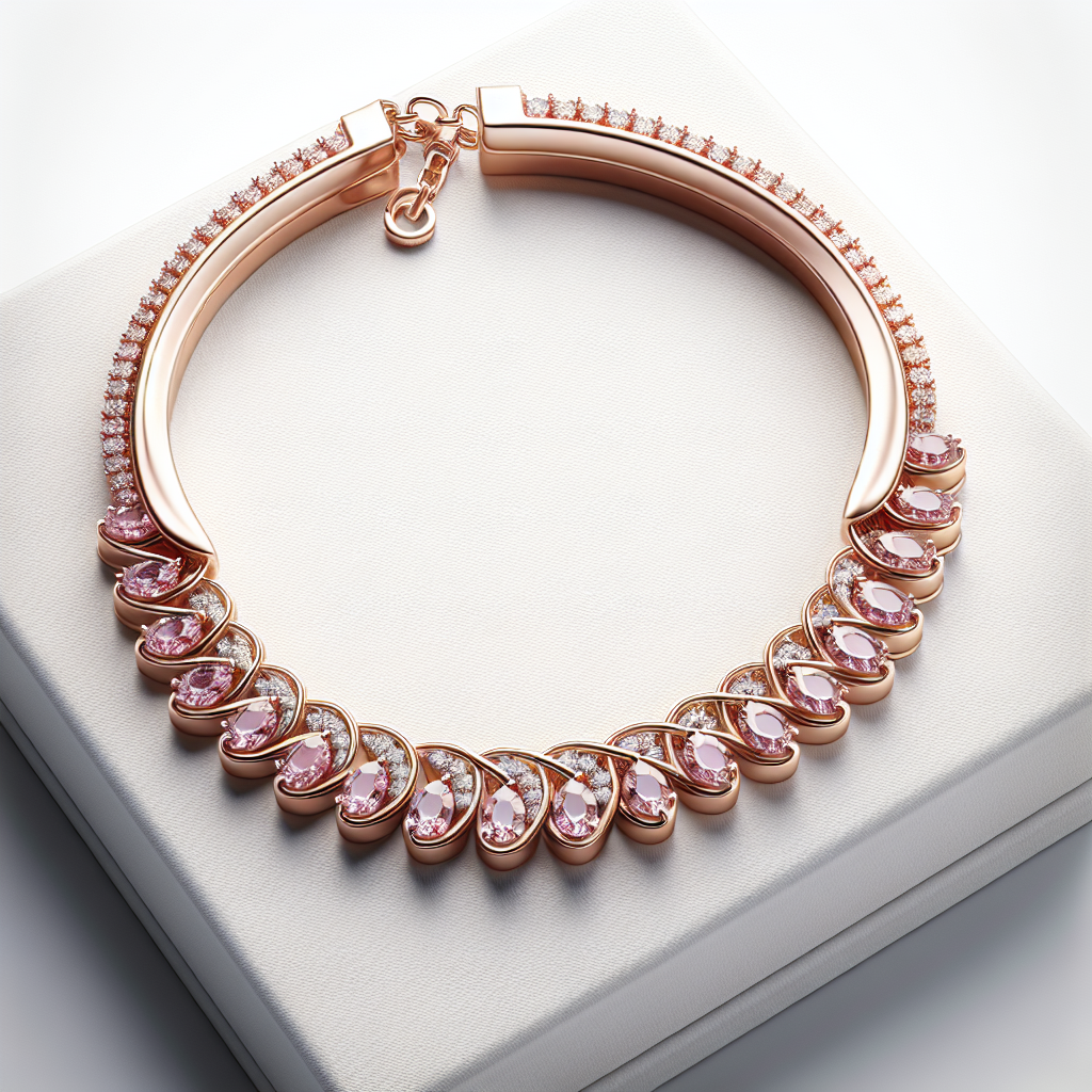 Rose Gold Elegance Eternity Necklace