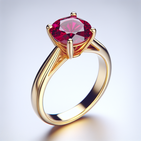 Radiant Ruby Solitaire Ring