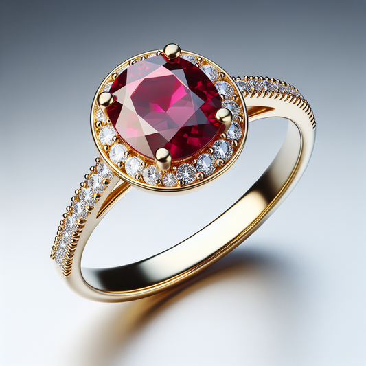 Ruby and Diamond Accent Ring