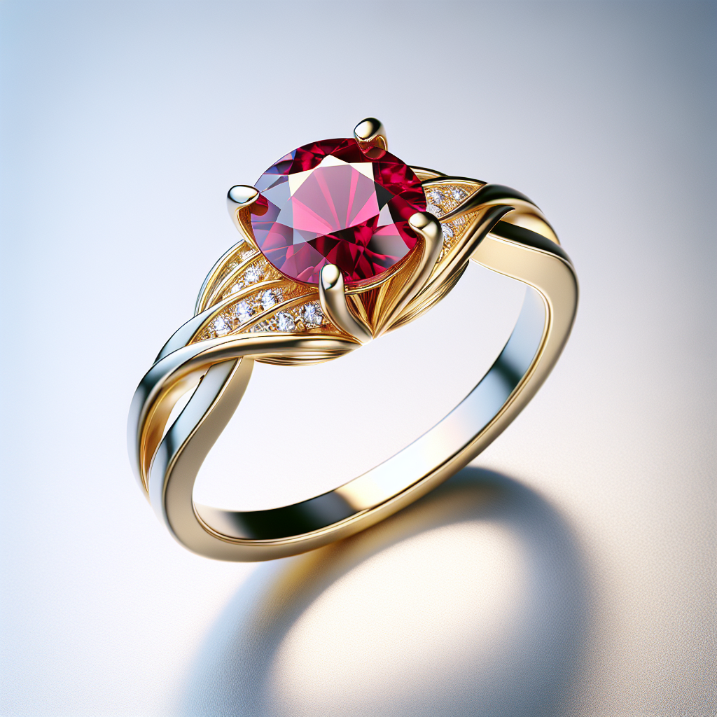 Ruby Twist Band Ring