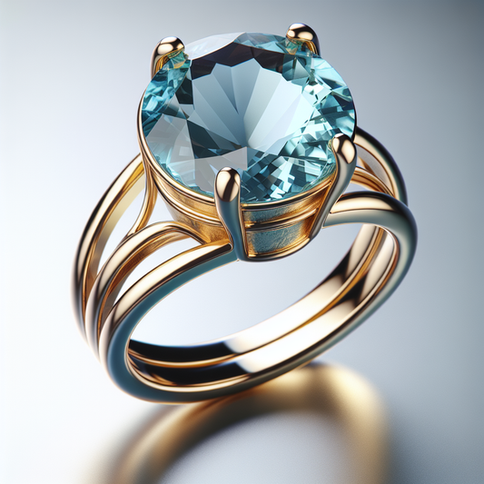 Aquamarine Serenity Ring