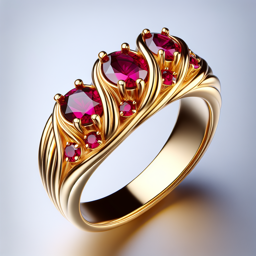 Modern Twist Ruby Band