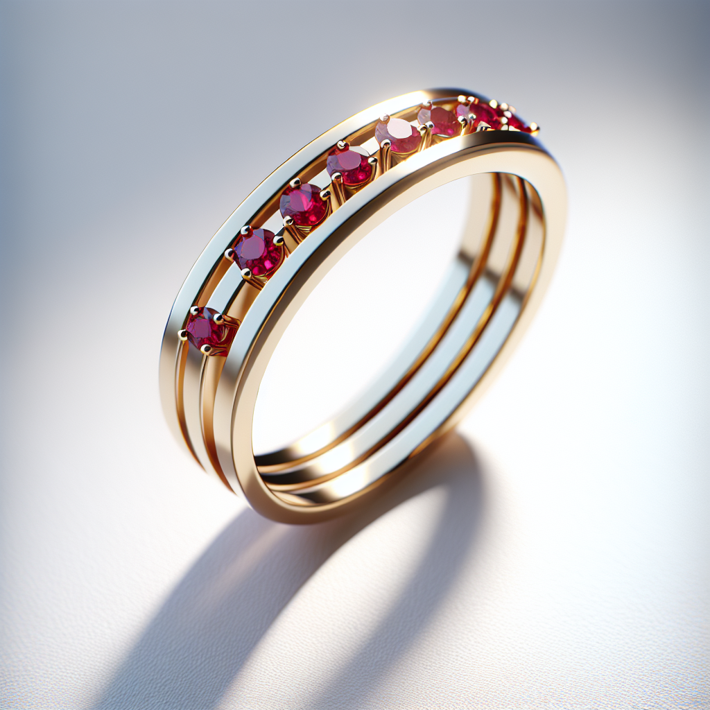 Chic Ruby Stackable Band