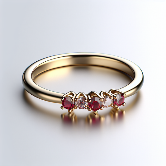 Minimalist Ruby Promise Ring