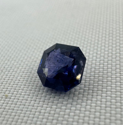 Natural Blue Sapphire - 1.16ct - Octagon Step Cut