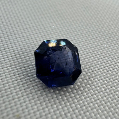 Natural Blue Sapphire - 1.16ct - Octagon Step Cut