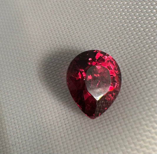 Rhodolite Garnet | Purplish Red |  Pear Cut | 2.545 ct