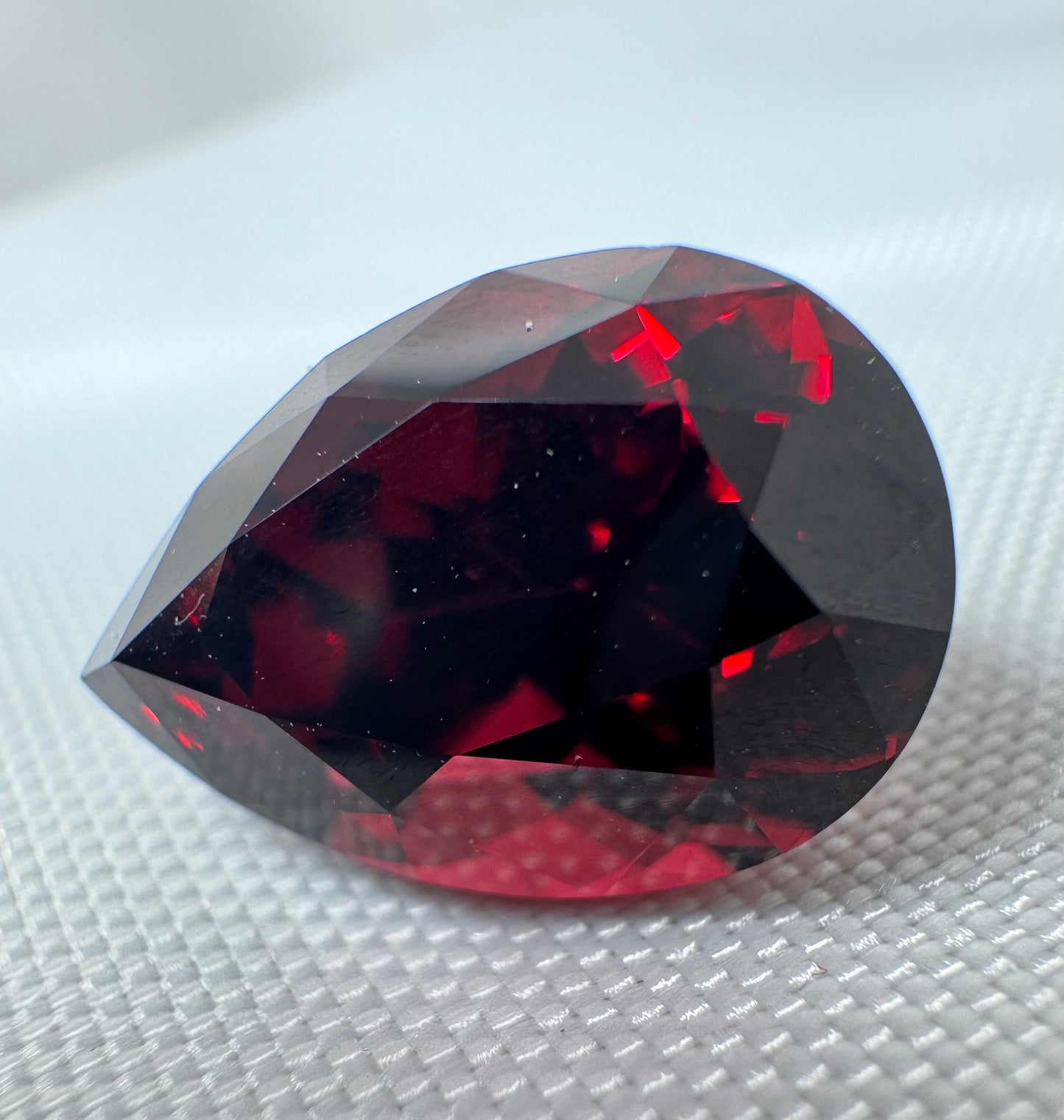 GIA Certified | Natural Pyrope-Almandine Garnet | Red | Pear Cut | 9.33 ct