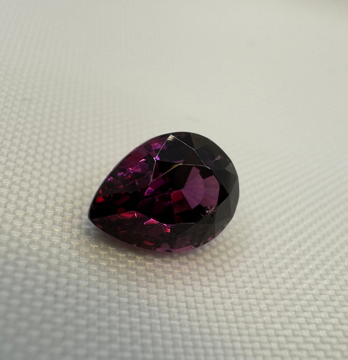 Rhodolite Garnet | Purplish Red | Pear Cut | 3.045 CT