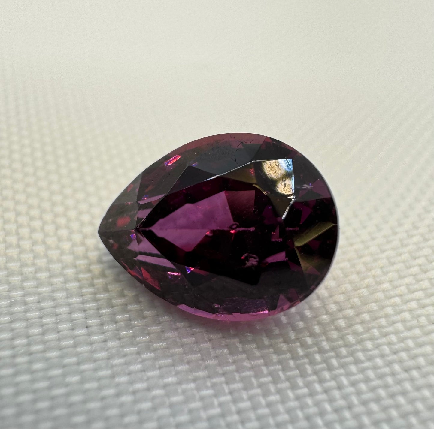 Rhodolite Garnet | Purplish Red | Pear Cut | 3.045 CT