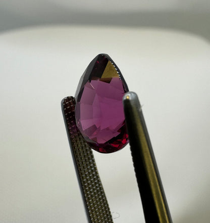 Rhodolite Garnet | Purplish Red | Pear Cut | 3.045 CT