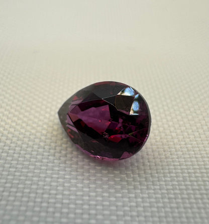 Rhodolite Garnet | Purplish Red | Pear Cut | 3.045 CT