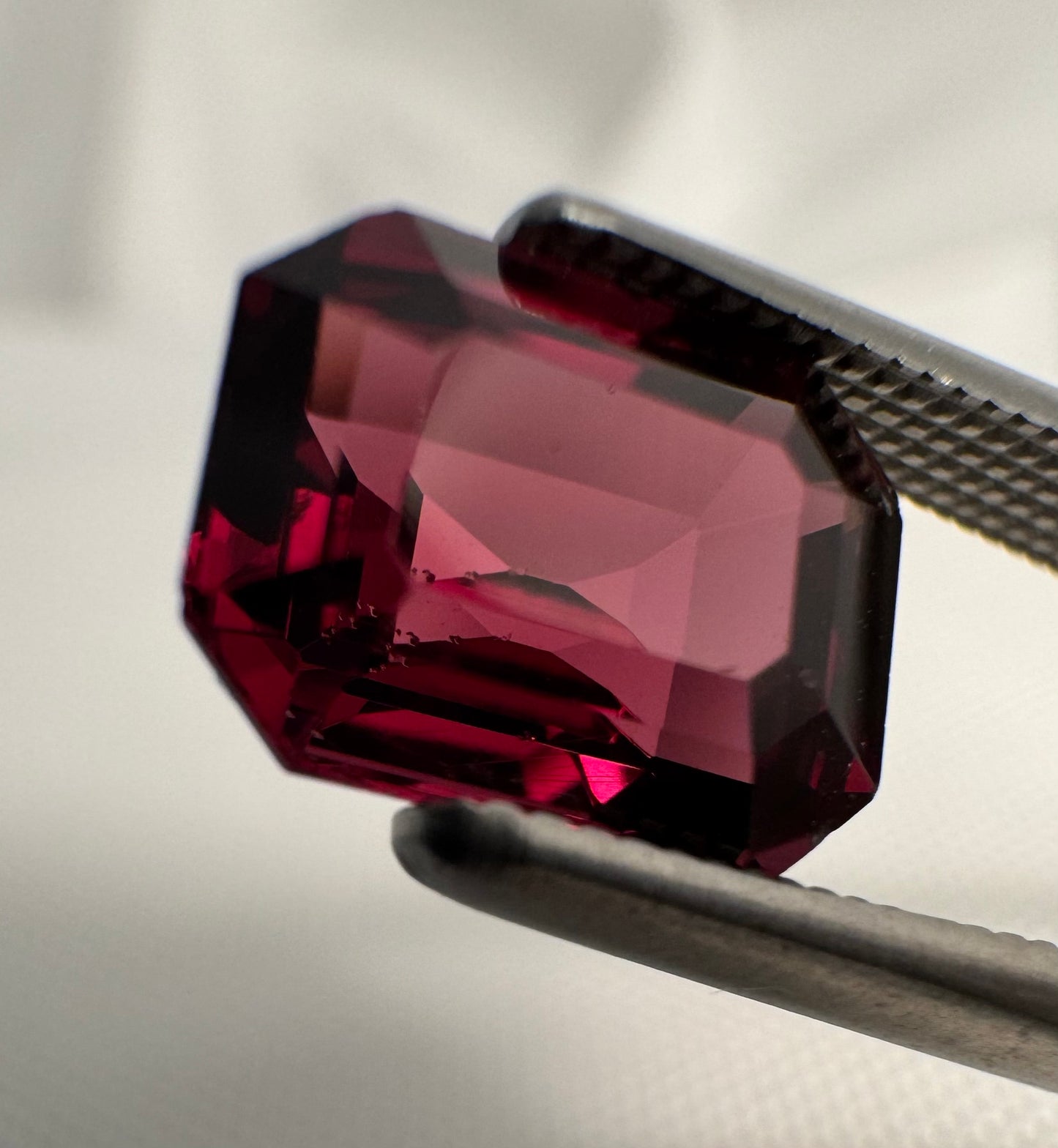 Rhodolite Garnet | Purplish Red |  Emerald Cut | 2.455 CT