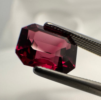 Rhodolite Garnet | Purplish Red |  Emerald Cut | 2.455 CT