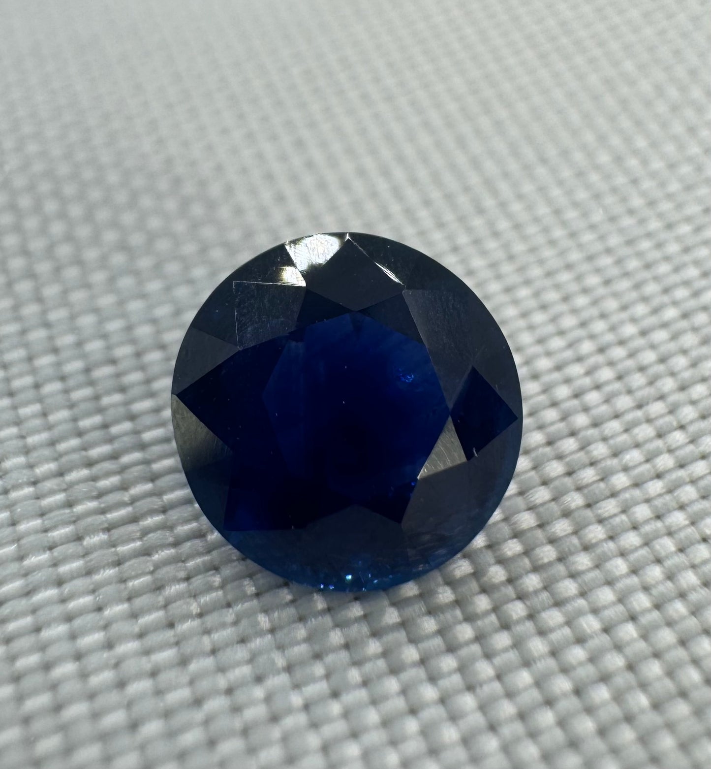 GIA Certified Natural Blue Sapphire 1.16ct Round Mixed Cut