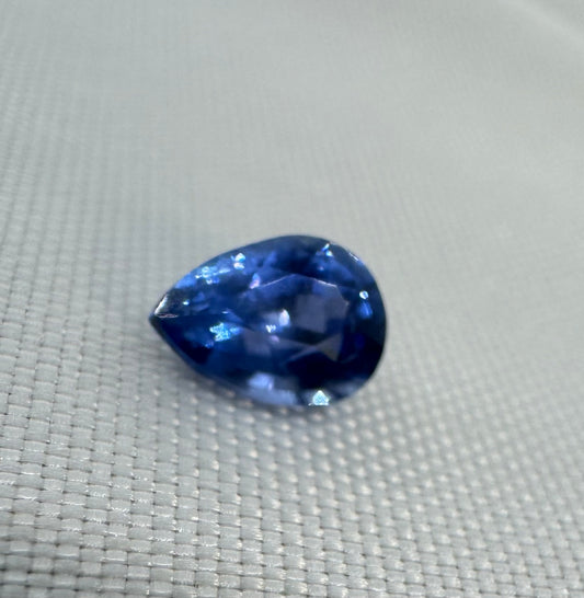 GIA Certified Natural Blue Sapphire 1.06ct Pear Cut