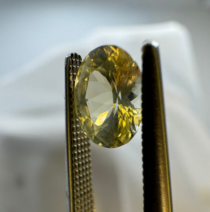 Natural Yellow Sapphire - 1.19ct - Oval Mixed Cut