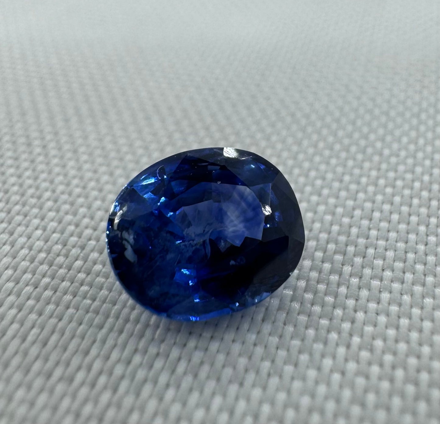 GIA Certified Natural Blue Sapphire - 1.37ct - Oval Mixed Cut