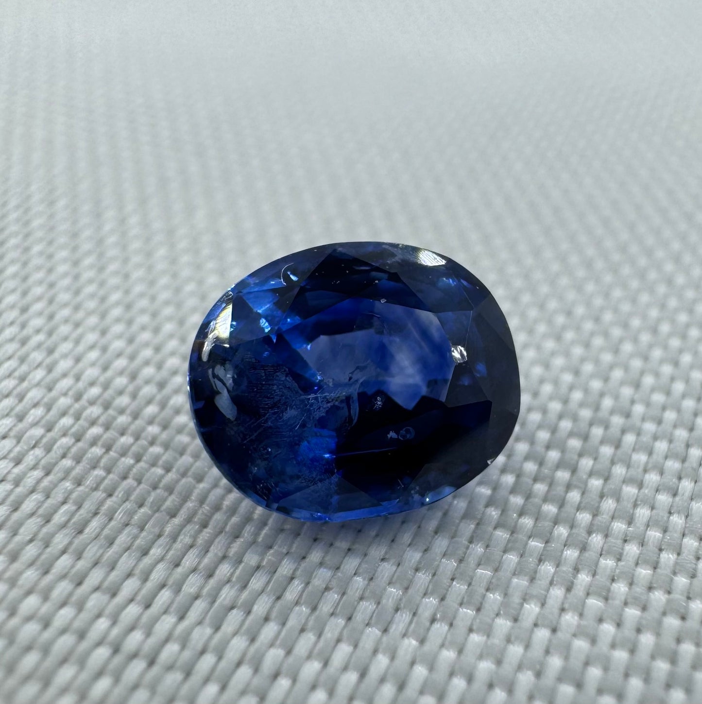 GIA Certified Natural Blue Sapphire - 1.37ct - Oval Mixed Cut