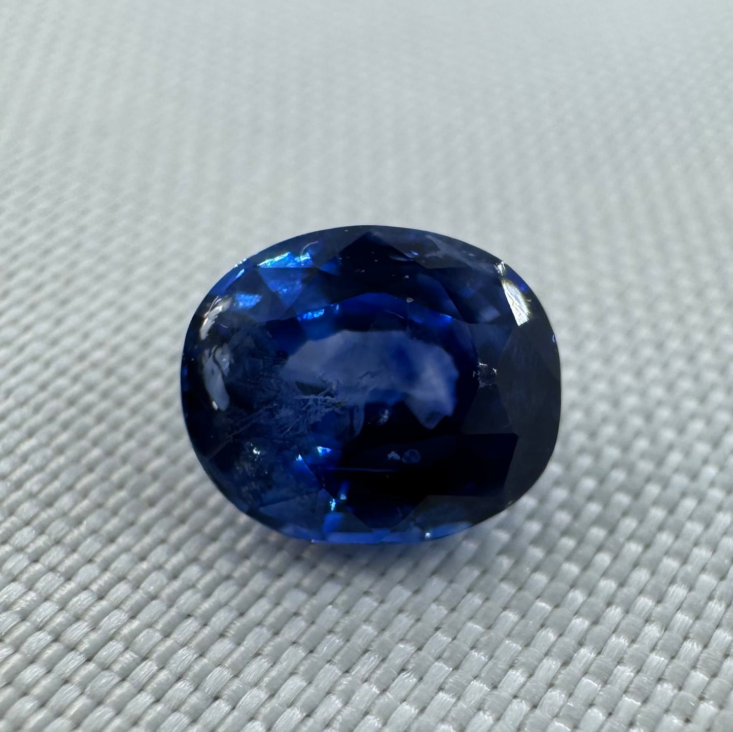 GIA Certified Natural Blue Sapphire - 1.37ct - Oval Mixed Cut