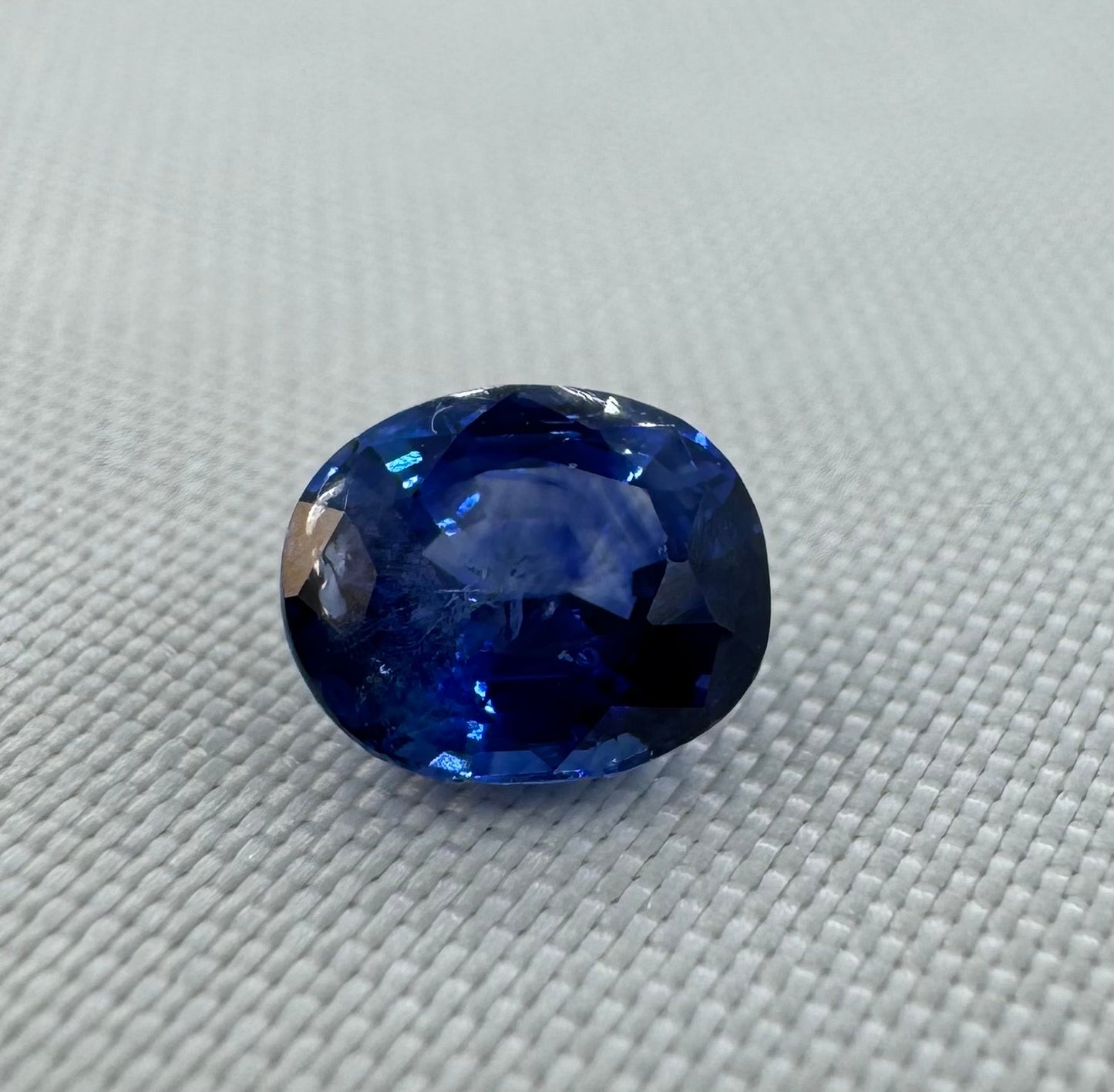 GIA Certified Natural Blue Sapphire - 1.37ct - Oval Mixed Cut