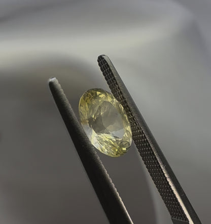 Natural Yellow Sapphire - 1.19ct - Oval Mixed Cut